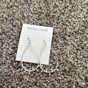 Marlyn Schiff Silver Linear Drop Earrings